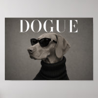 Vizsla Mode-Editorial-Hunde-Kunstprint