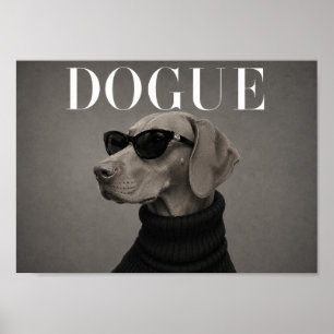 Vizsla Mode-Editorial-Hunde-Kunstprint Poster