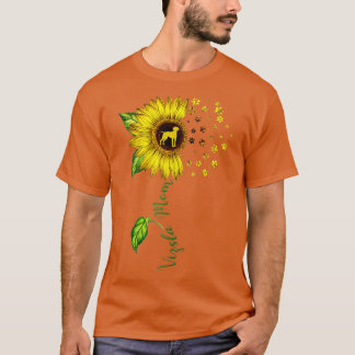Vizsla Mom Sunflower Vizsla Lover Gifts Dog Mom Ma T-Shirt