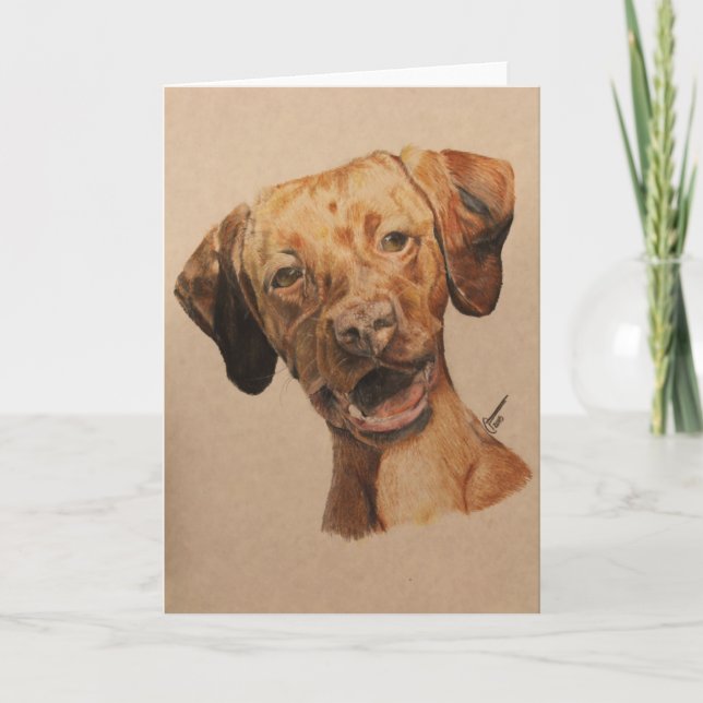 Vizsla Note Card Karte (Vorderseite)