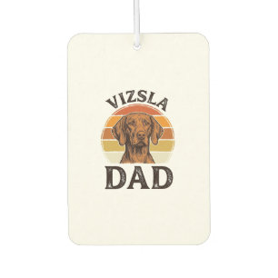 Vizsla Papa Vintage Gravur Hundedesign_1 Autolufterfrischer