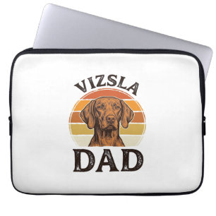 Vizsla Papa Vintage Gravur Hundedesign_1 Laptopschutzhülle