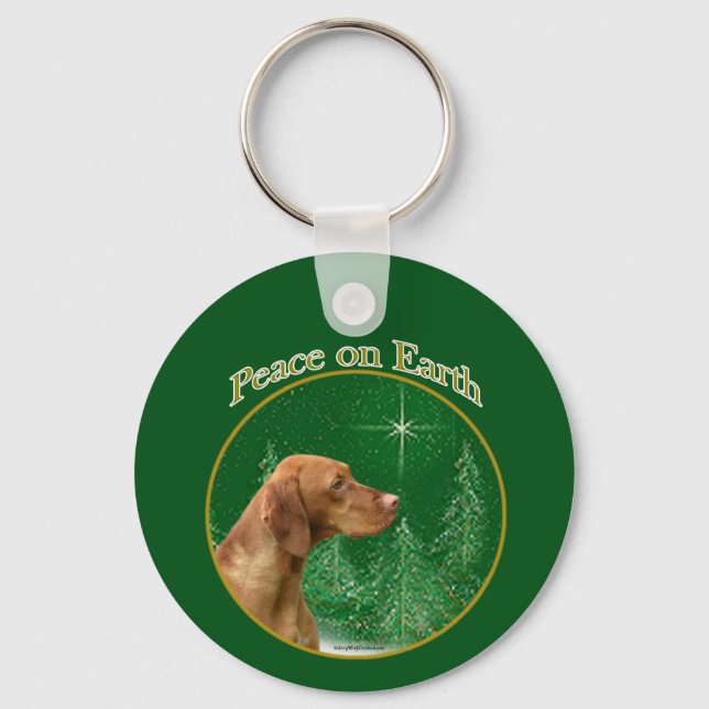 Vizsla Peace Schlüsselanhänger (Vorderseite)