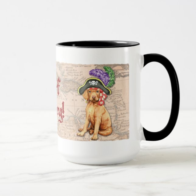 Vizsla Pirate Tasse (Rechts)