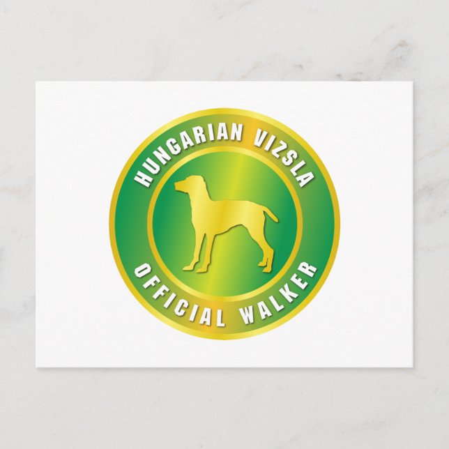 Vizsla Postkarte (Vorderseite)