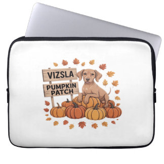 Vizsla Pumpkin Patch Dog Lovers Erntedank Hallo Laptopschutzhülle