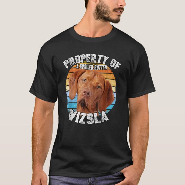 Vizsla Retro Property Of  T-Shirt (Vorderseite)