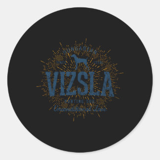 Vizsla Runder Aufkleber