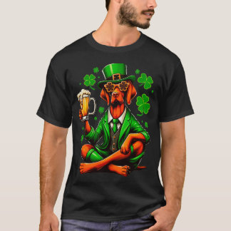 Vizsla Saint Paddys Day Outfit for Lover Dog T-Shirt