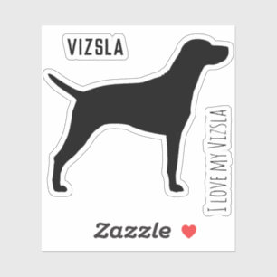 Vizsla Silhouette-Vinylaufkleber Aufkleber