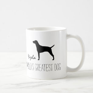 Vizsla-Silhouette-Weltgrößter Hund   Benutzerdef Kaffeetasse
