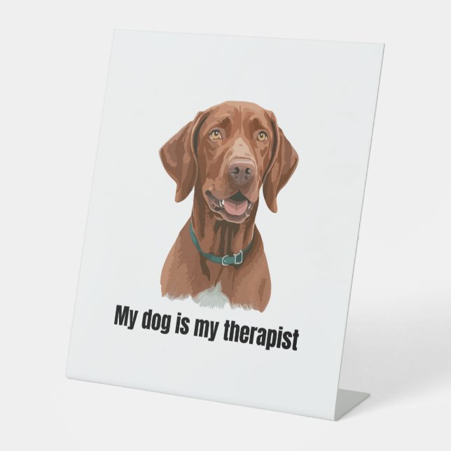 Vizsla Sockelschild (Vorderseite)