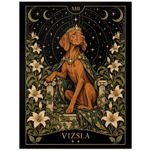 Vizsla, Sternen-Tarot-Kunst Postkarte