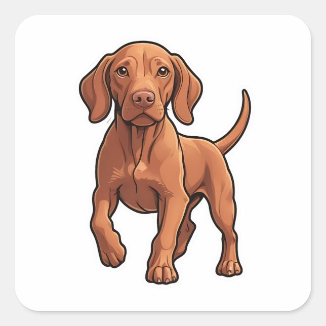Vizsla Sticker (Vorderseite)