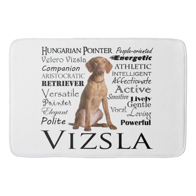 Vizsla Traits Bath Mat Badematte (Vorderseite)