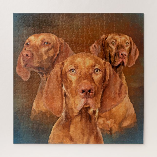 Vizsla - ungarische Zeiger Collage Puzzle (Vertikal)