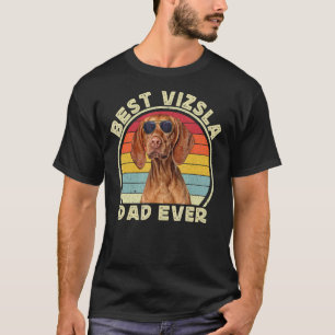 Vizsla-Vater für Männer Retro-Ungarischer Vizsla-V T-Shirt