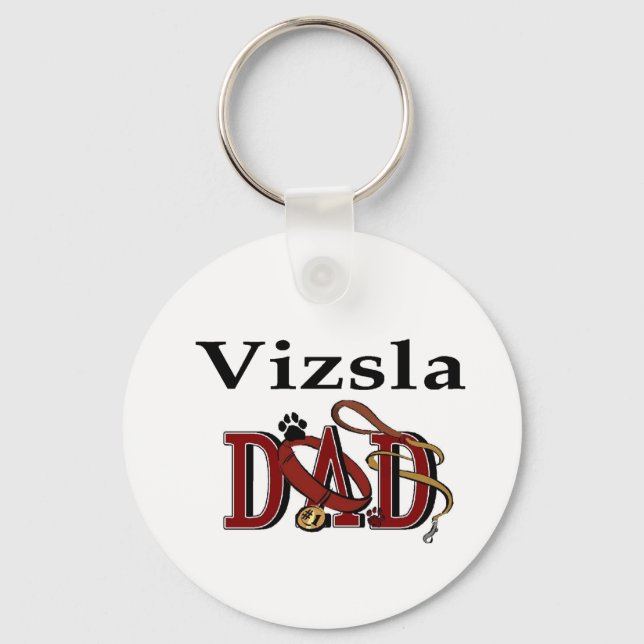 Vizsla Vater Geschenke Schlüsselanhänger (Vorderseite)