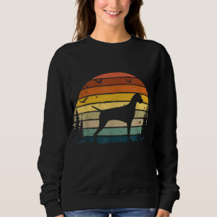 Vizsla Vintag Retro Mama Vater Dog Pet Lover Gesch Sweatshirt
