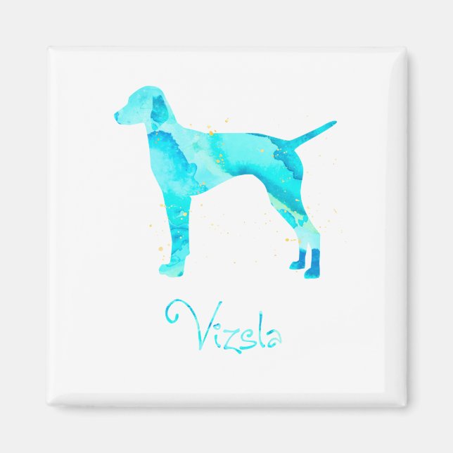 Vizsla Watercolor Design Magnet (Vorne)