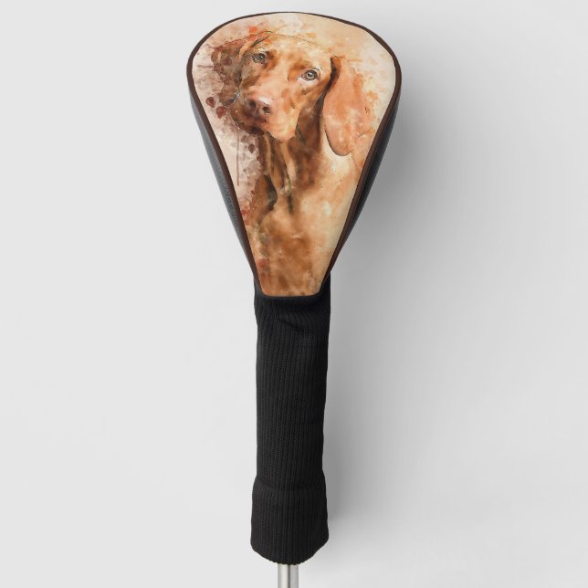 Vizsla Watercolor Golf Headcover (Vorderseite)
