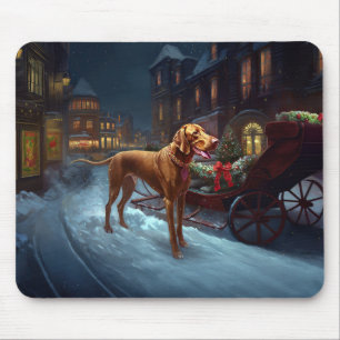 Vizsla Weihnachtsfeiertag Mousepad