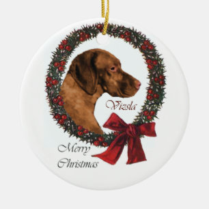 Vizsla Weihnachtsgeschenke Keramik Ornament