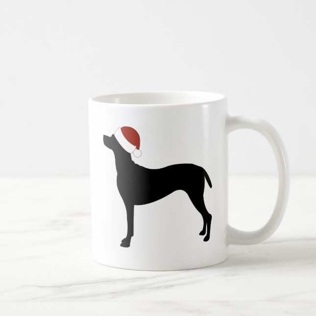 Vizsla Weihnachtsmannmütze Tasse (Rechts)