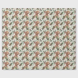 Vizsla-Weihnachtspapier Geschenkpapier