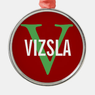 Vizsla Zucht-Monogramm-Entwurf Ornament Aus Metall