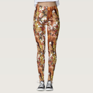 Vizslas und Herbstleaves Leggings