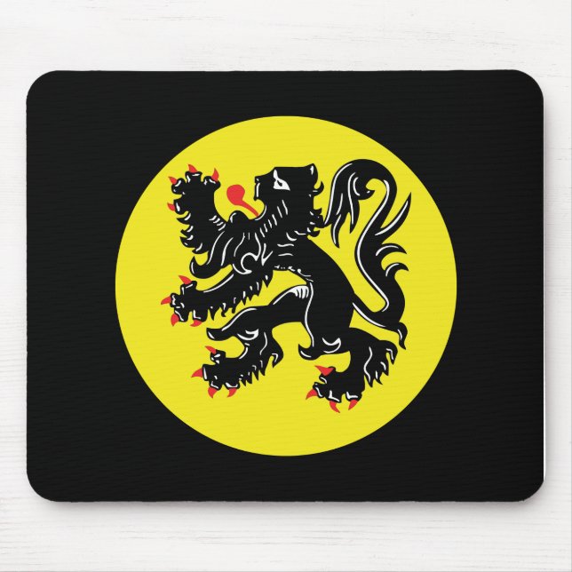 Vlaamse Leeuw van Vlaanderen muismatje Mousepad (Vorne)