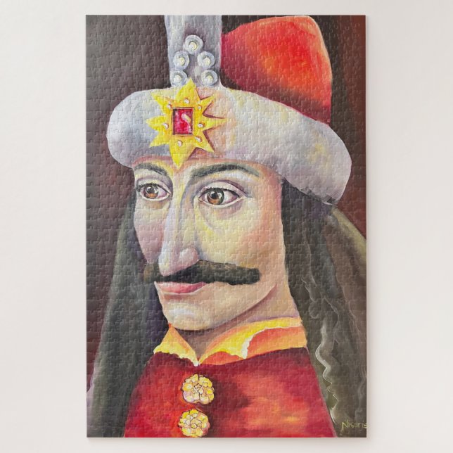 Vlad Tepes Dracula Rumänisches Kulturerbe-Poster Puzzle (Vertikal)