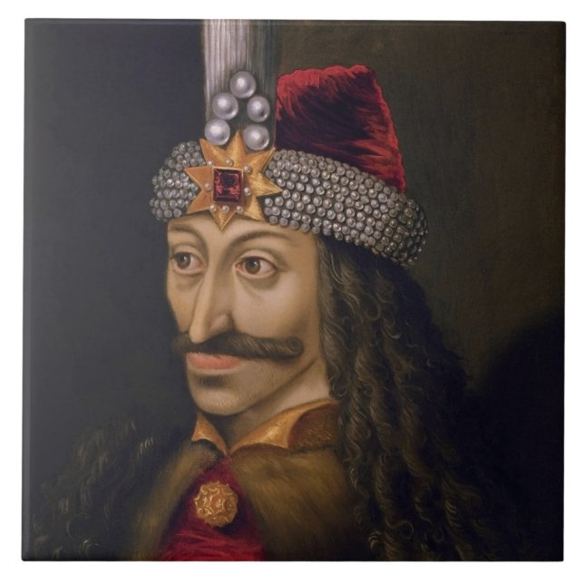 Vlad Tepes: Impaler, Dracula Dragon Prince Voivode Fliese (Vorderseite)