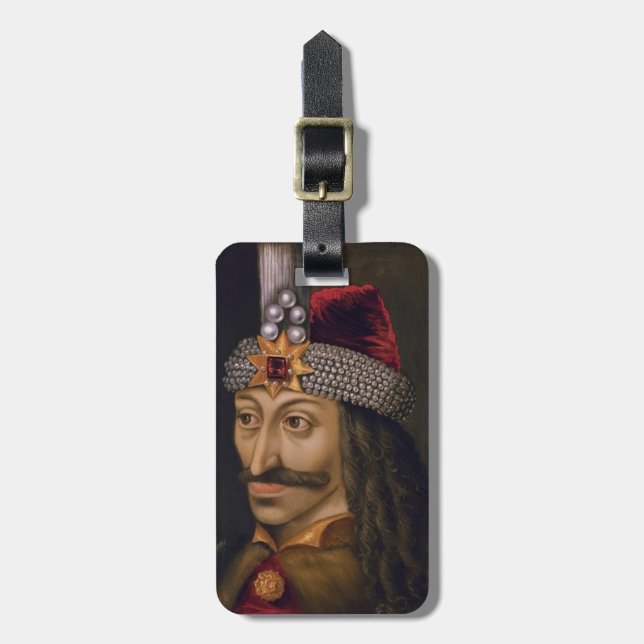Vlad Tepes: Impaler, Dracula Dragon Prince Voivode Gepäckanhänger (Vorderseite vertikal)
