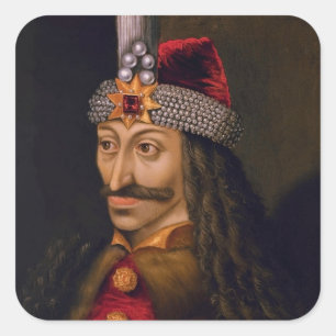 Vlad Tepes: Impaler, Dracula Dragon Prince Voivode Quadratischer Aufkleber