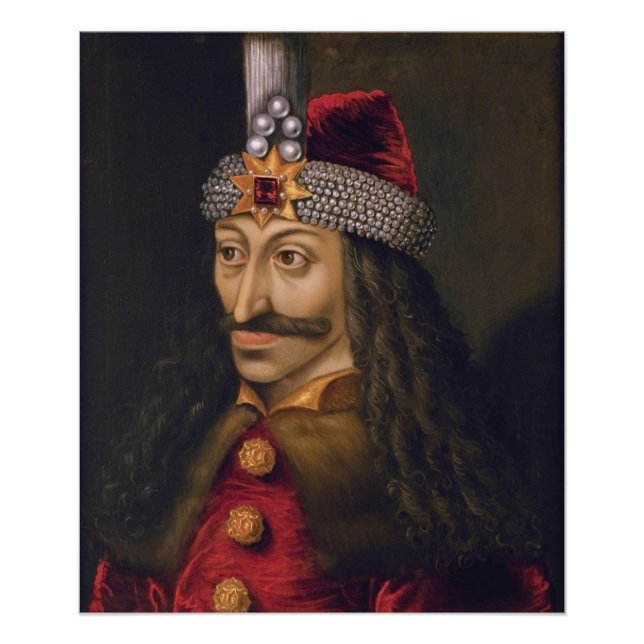 Vlad tepes Impaler Voivode Portrait Dracula Histor Fotodruck (Vorne)