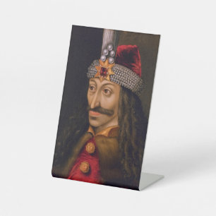 Vlad tepes Impaler Voivode Portrait Dracula Histor Sockelschild