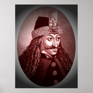 Vlad Ţepeş red Poster