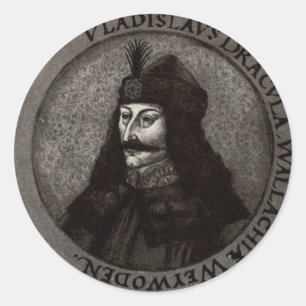 Vlad the Impaler Runder Aufkleber