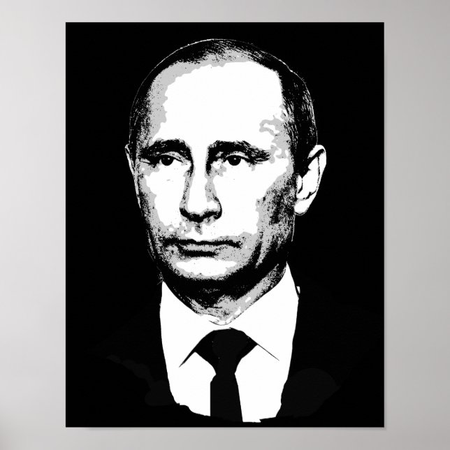 Vladamir Putin Face Poster (Vorne)