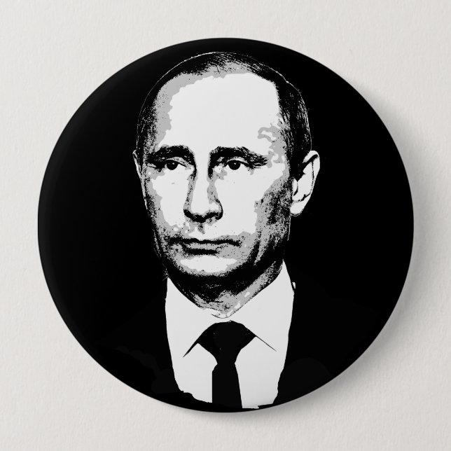 Vladamir Putin stellen gegenüber Button (Vorderseite)