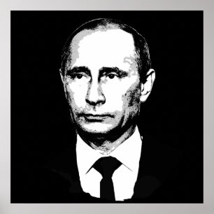 Vladamir Putin stellen gegenüber Poster