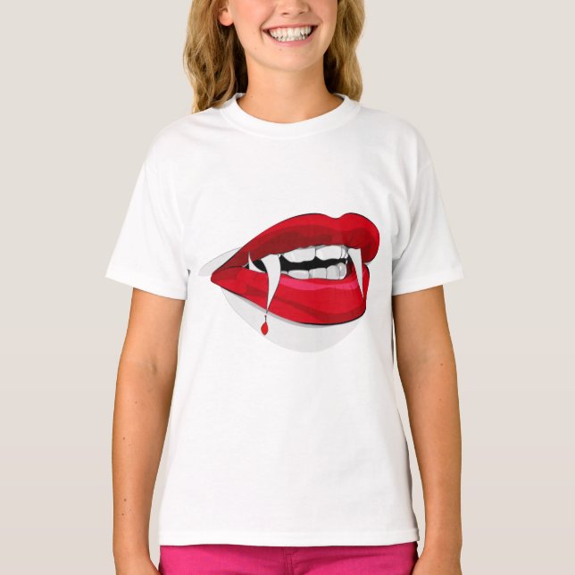 Vladdy Fangs Happy Vampire T-Shirt (Vorderseite)