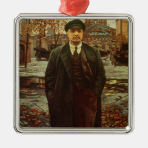 Vladimir Ilyich Lenin bei Smolny, c.1925 Ornament Aus Metall