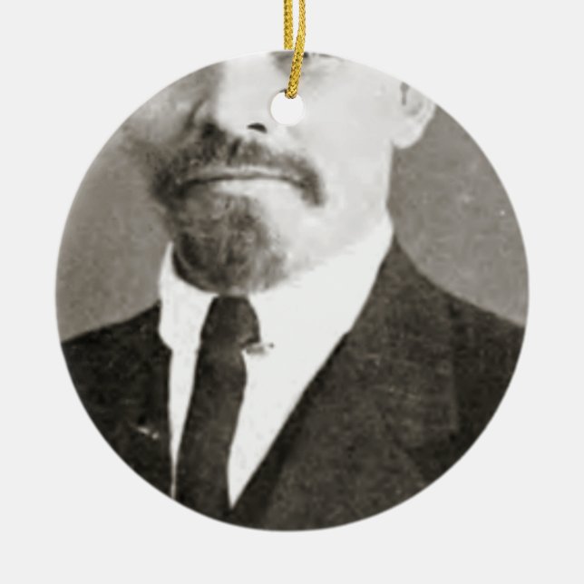 Vladimir Lenin Portrait Keramik Ornament (Vorne)