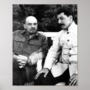 Vladimir Lenin und Joseph Stalin Poster