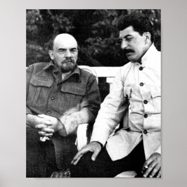 Vladimir Lenin und Joseph Stalin Poster (Vorne)