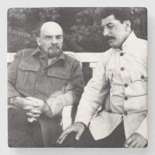 Vladimir Lenin und Joseph Stalin Steinuntersetzer