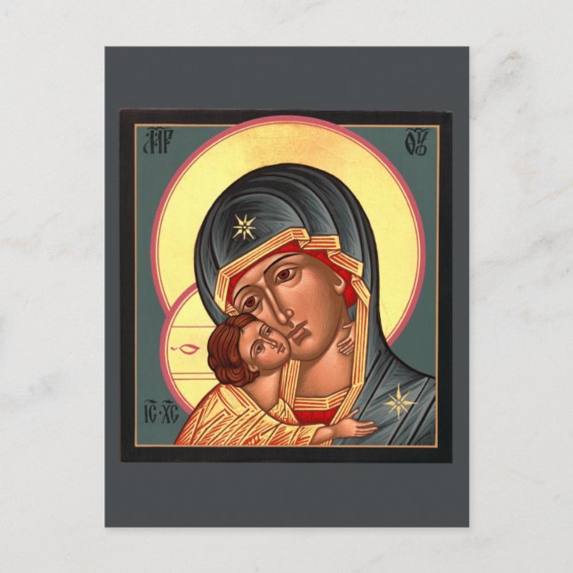 Vladimir Mutter der Gott-Gebets-Karte Postkarte (Vorderseite)